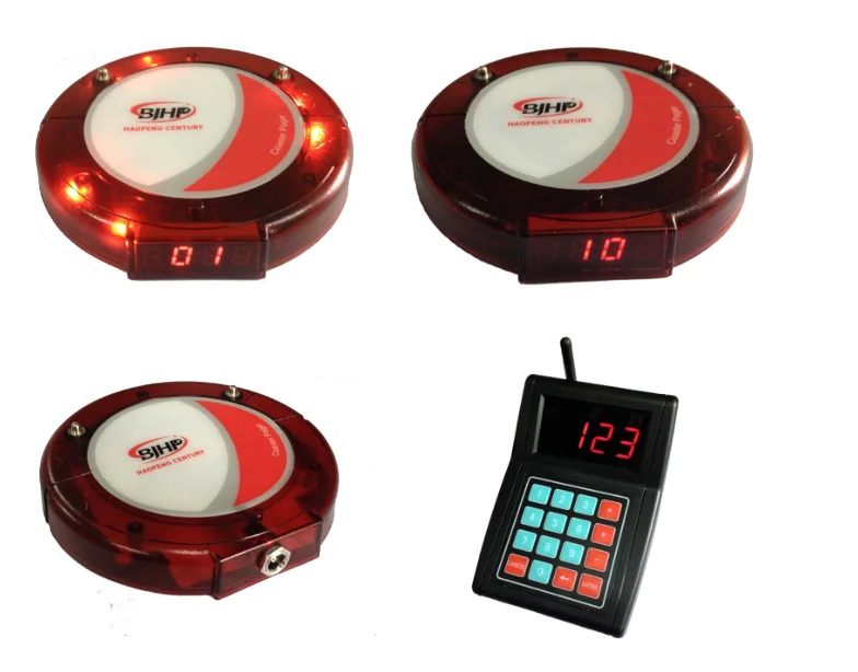 Restaurant Fast Food Queue Calling System - Wireless Pager Set with 10 ...