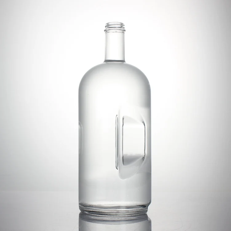 Large Capacity 1750ml 1500ml 1.75L 1.5L Super Flint Spirit Liquor Whisky Rum Vodka Gin Brandy Tequila Glass Bottle with Cap