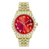 Gold with red dail