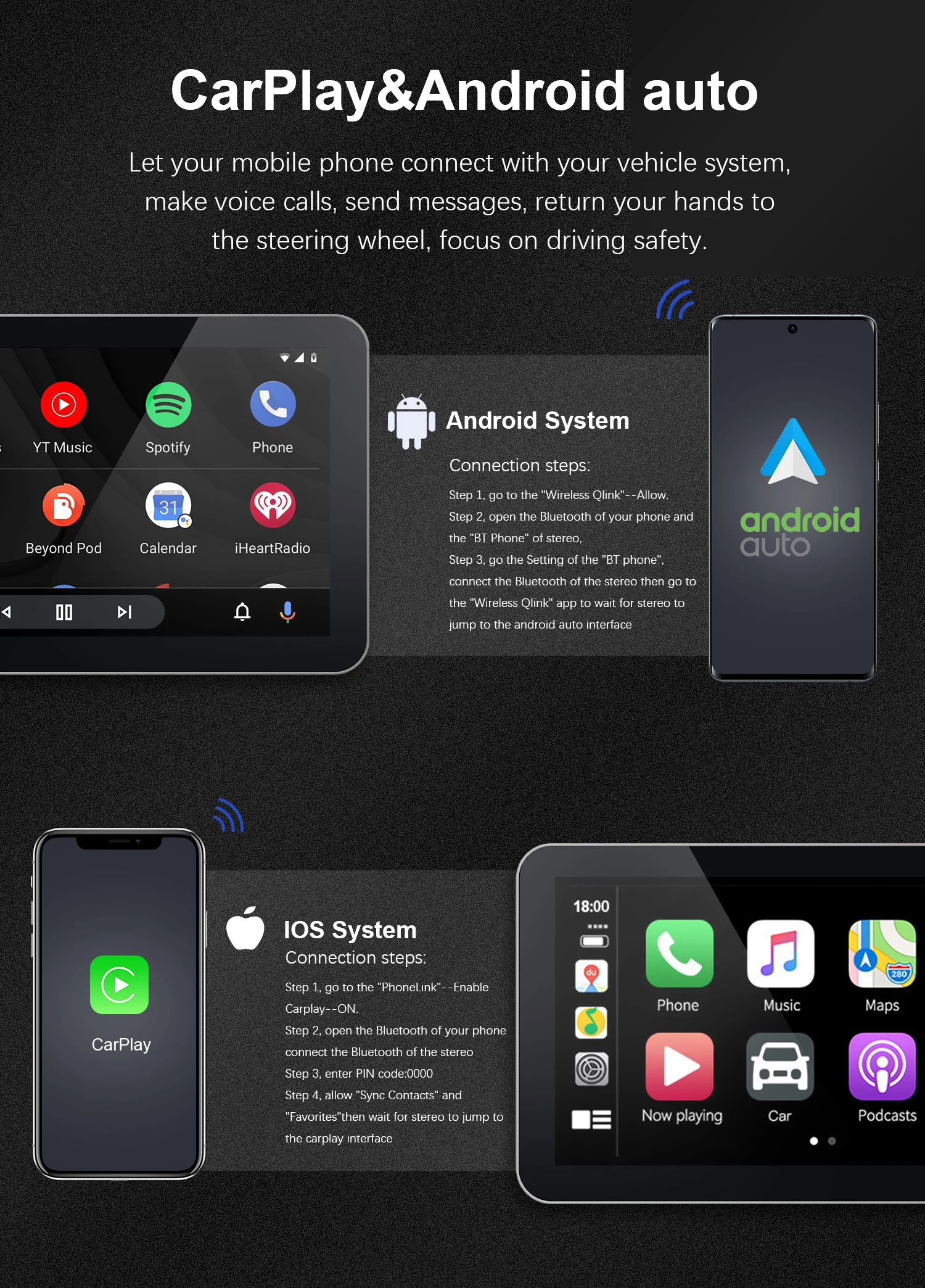 Android12 Touch Screen 12.3inch GPS Navigation Car Reversing Image ...