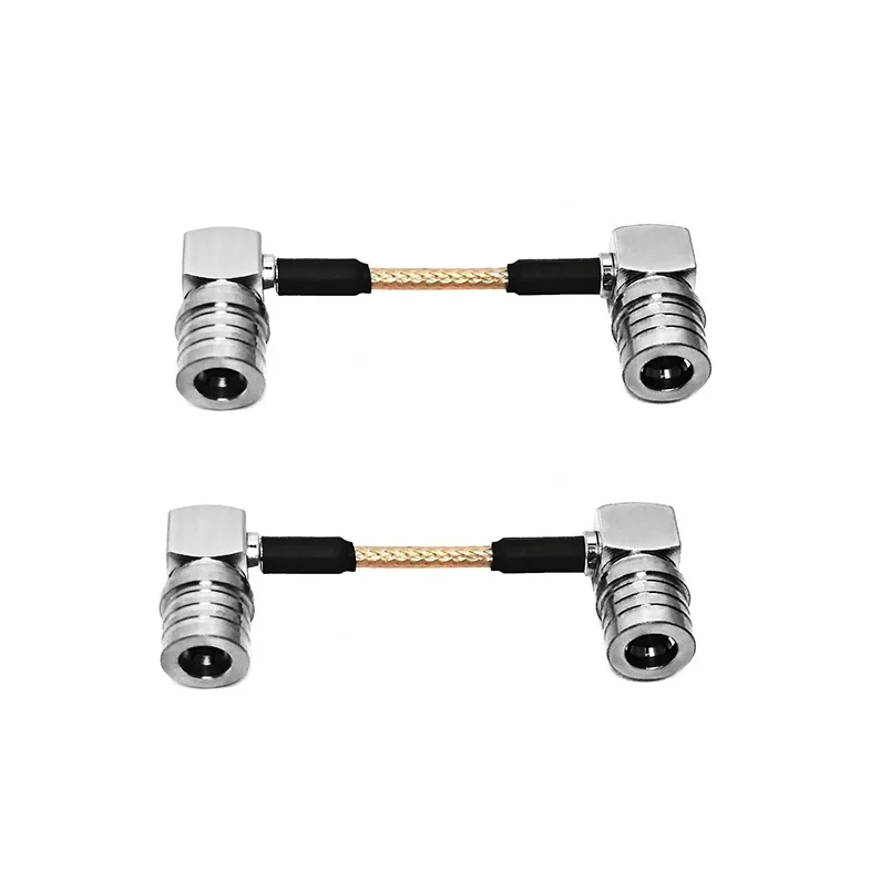 Factory QMA Male Plug Right Angle Angled  to QMA Male 90deg Degree RF Coax Coaxial Pigtail RG316 RG316U Jumper Cable Assembly