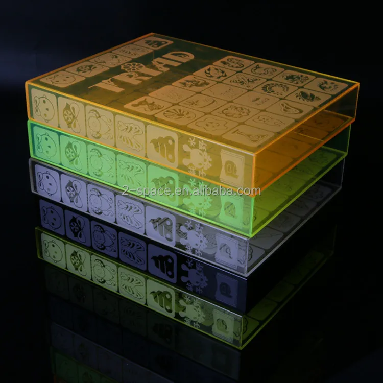 Plastic Book Cover Protector Magazine Slipcase Engraved Colored Acrylic Book Slipcase