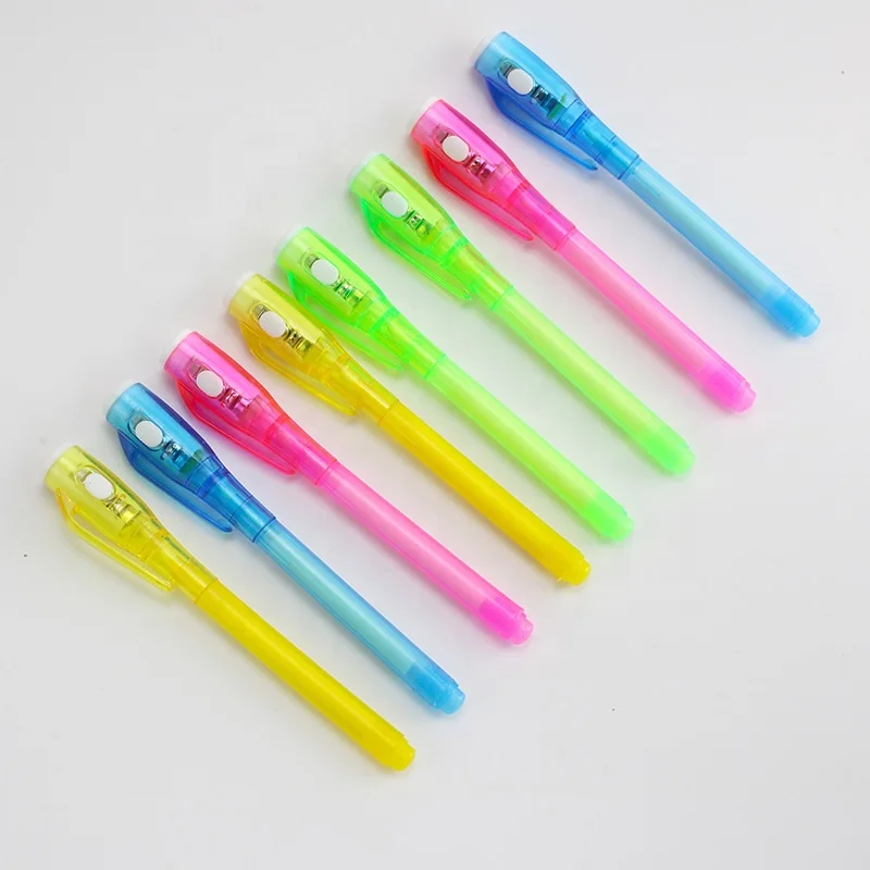 Creative UV Light Secret Invisible Pen for Kids