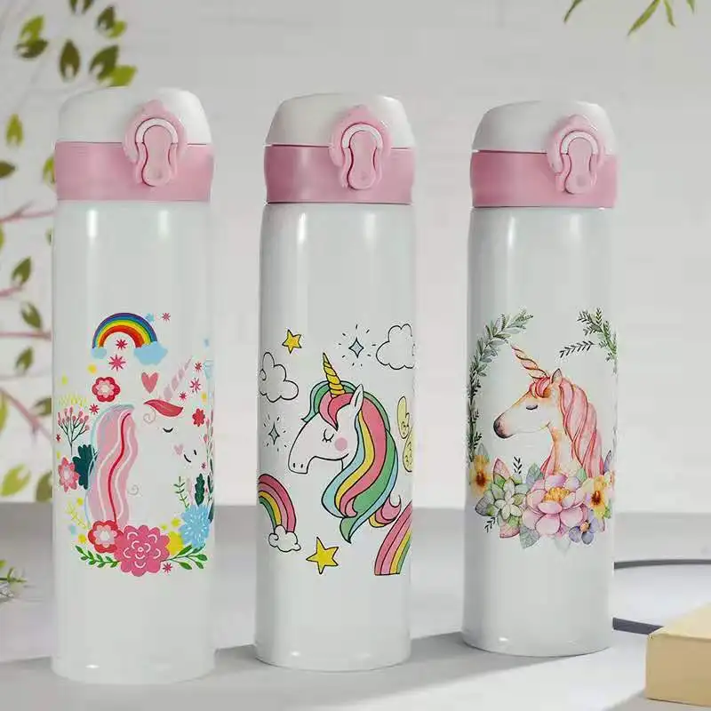 500ml pink children's flamingo unicorn 304