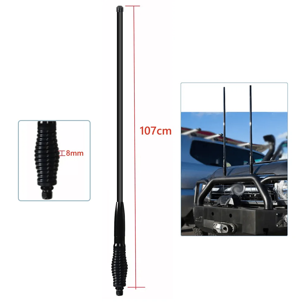 高品質 4x4 オフロード CBアンテナ 107cm VHF UHF V/U トラック/車用