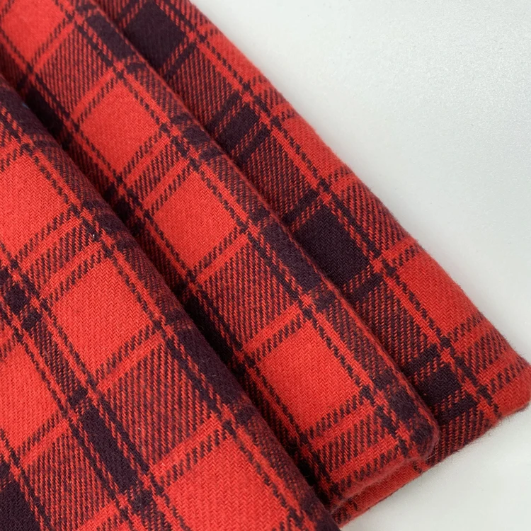 high quality yarn-dyed cotton flannel