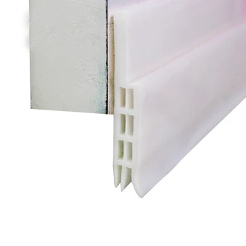 Tpr Self-adhesive Door Bottom Seal Strip Bedroom Door Sound Insulation Porous Seal Strip Six-hole Door Bottom Strip