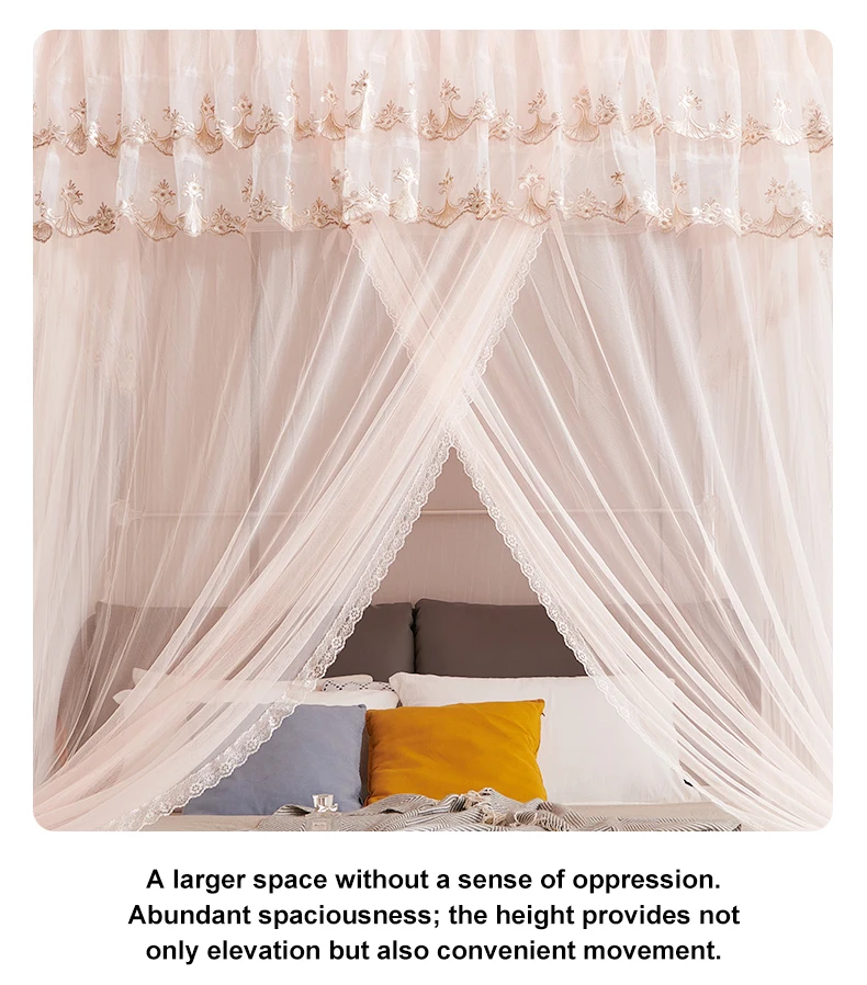 Thickened Stainless Steel Frame Mosquito Net Strong Bearing Capacity