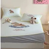 PE Appliqué Embroidery - Heart-Shaped Rocking Horse - Fitted Sheet