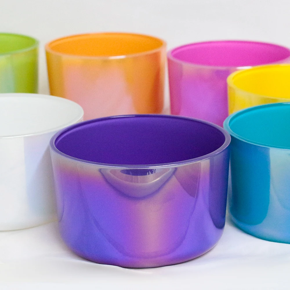 Fengjun Iridescent 16 Oz Luxury Empty Large Wide Mouth 3 Wick Scent