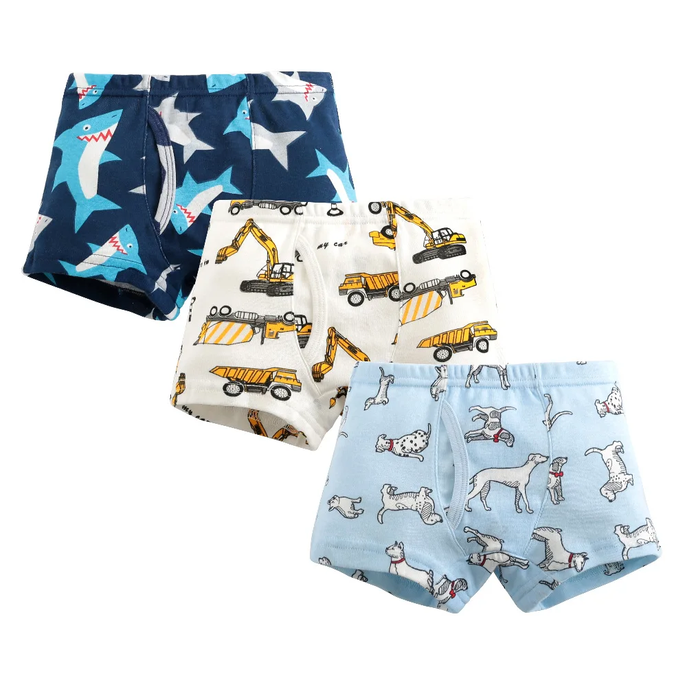 Wholesale Hot Sale 3 Pcs Cute Cartoon 100% Cotton Boys Underwear Kids  Children Panties Baby Briefs Breathable Boys Underwear| Alibaba.com