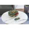 Luxury Green Gold Iron Frame Five-Compartment Design