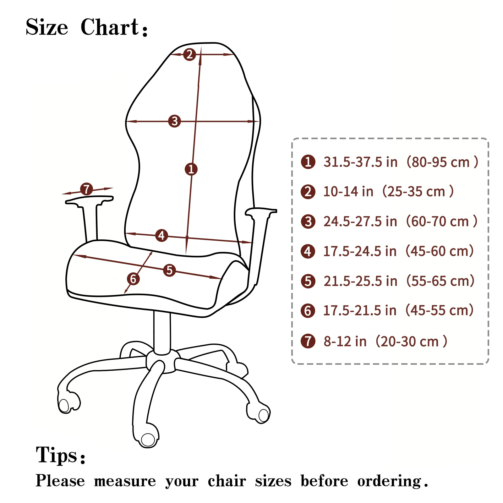 1 Set Gaming Chair Cover Spandex Office Chair Cover Elastic Armchair Seat Covers for Com aperçu 6