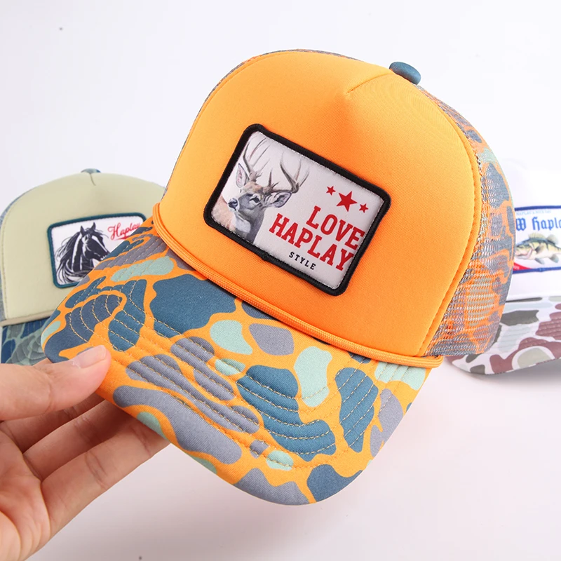 Trendy Apparel Shop Animal Design Snapback Trucker Cap - Lion, Panther, Rooster, Horse Embroidered - View #9