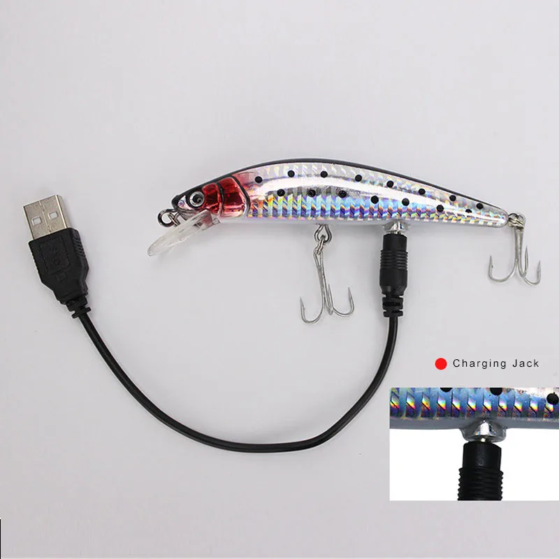 USB Rechargeable Fishing Lures Flashing LED