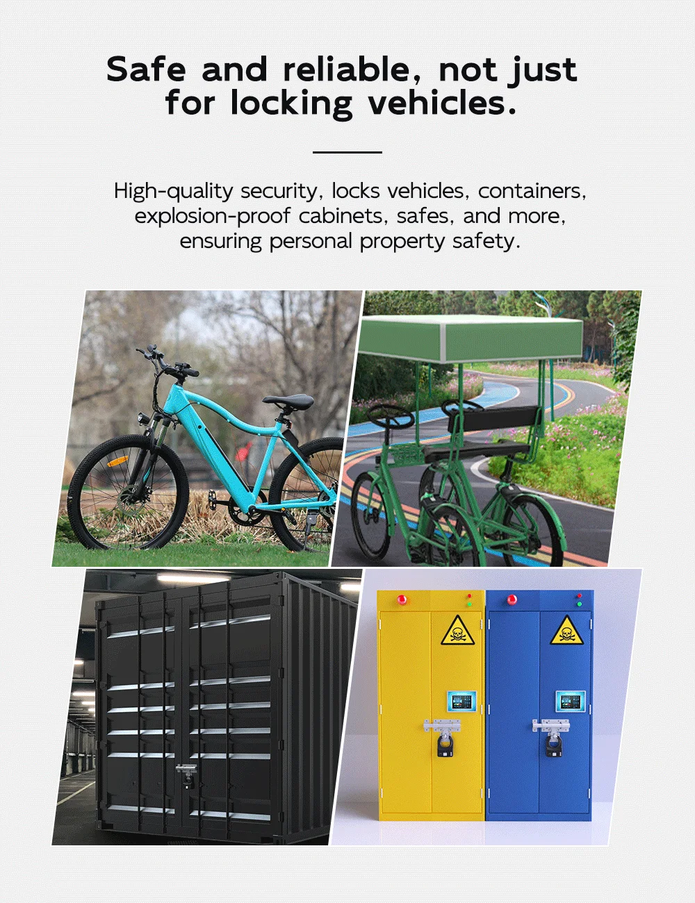 Custom GPS Bicycle Sharing Solution Intelligent E Bike Lock