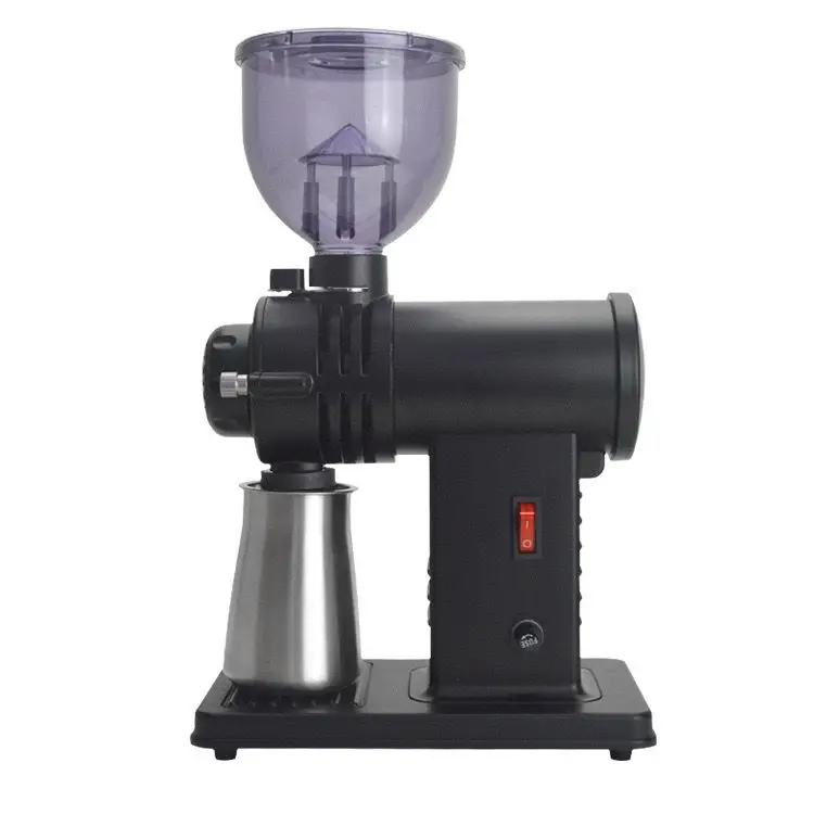 225G Hopper Electric Coffee Grinder 78mm Ghost Tooth Burr Grain Mill Commercial Coffee Powder Grinding Milling Machine