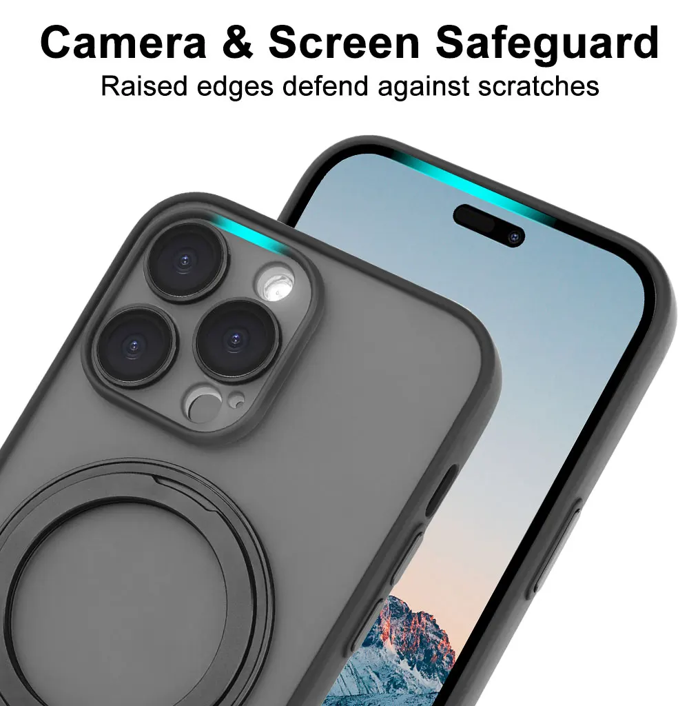 Kickstand Phone Case For Iphone X 7 8 10 11 12 13 14 15 Max Pro Plus Ring Cover Magnetic Wireless Charging Sjk257 Laudtec factory