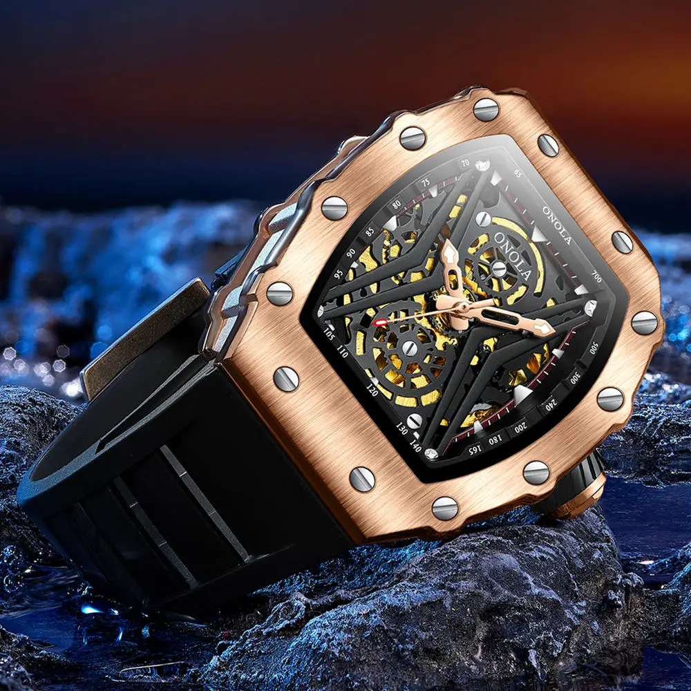 ONOLA Luxury Brand 3828 Men's Automatic Fashion Watch - Mechanical