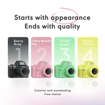Mini Digital CCTV Camera for Kids Night Vision Retro Photo Style for Photography and Video CMOS Sensor Element detail image