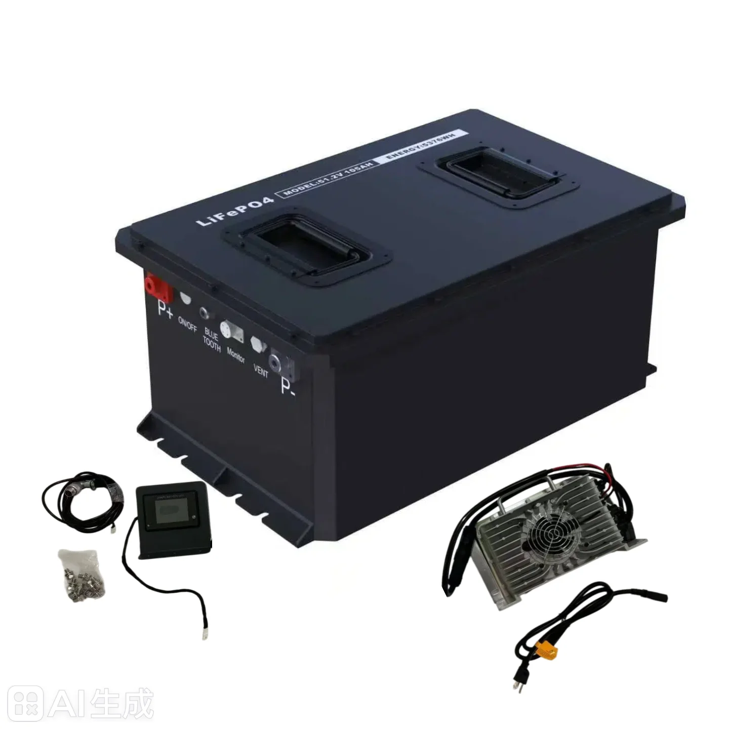Hot Selling Lithium Golf Cart Battery 51.2V 105ah with Smrt LCD and Charger Us in Stock Lithium LiFePO4 Battery 48V 38.4V