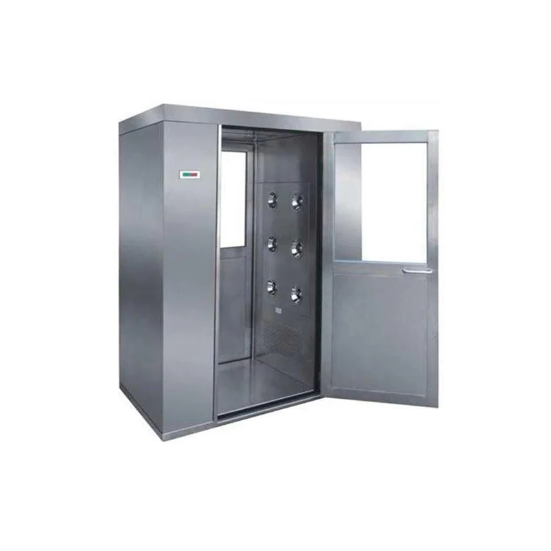 Customized modular clean room air shower stainless steel GMP air interlocking dust collection shower
