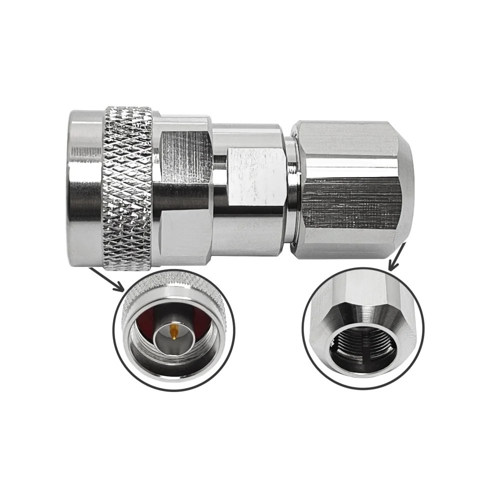 N Type Male Plug Clamp Type Mounting Screw for LMR400 RG8U CNT400 H1000 RG213 RG214 Cable Coaxial RF Coax Connectors in Stock