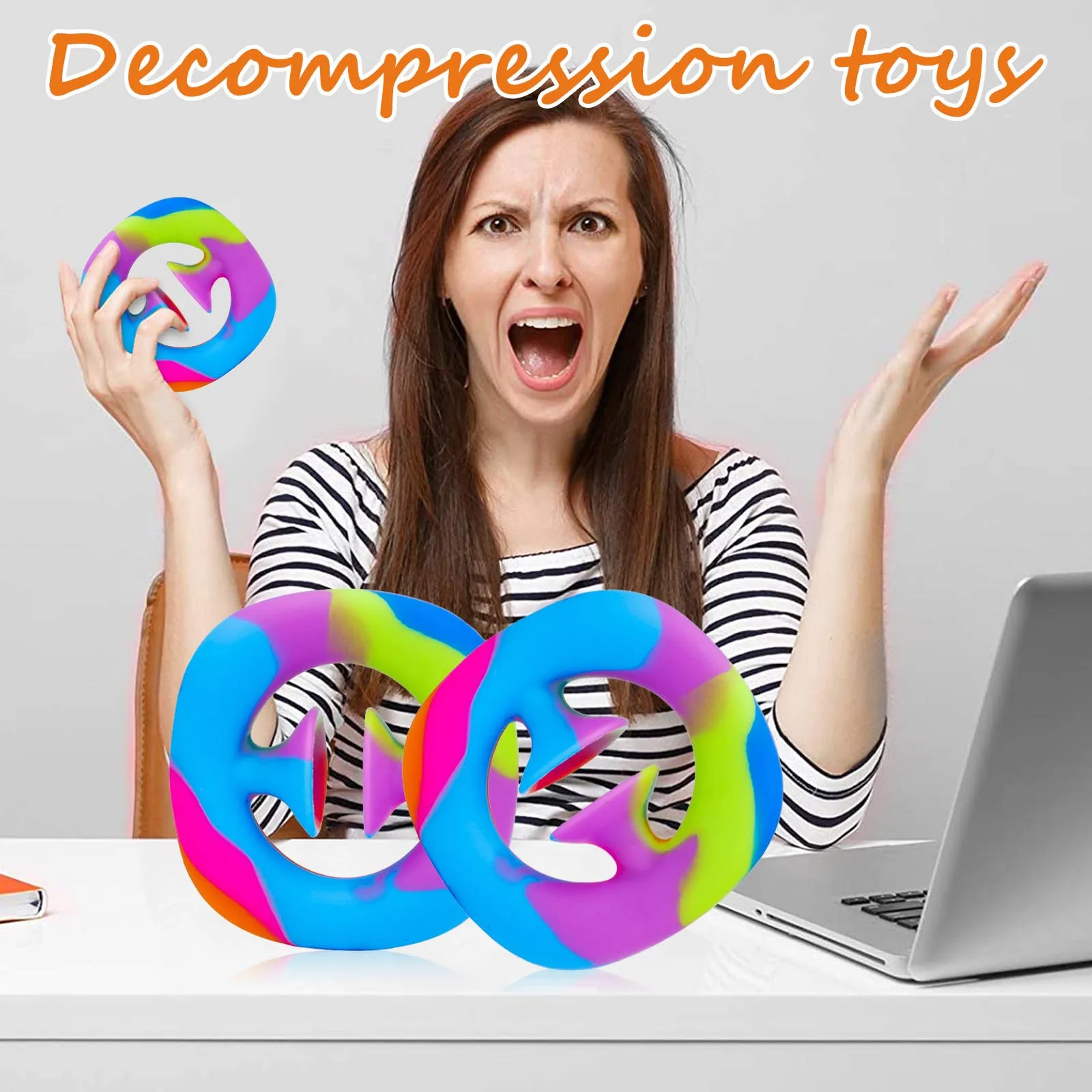 Силиконовая игрушка для снятия стресса для вечерние, встроенный в транспортное средство Хлопушка, игрушка для снятия стресса, нажмите пальцев сенсорные Непоседа куб игрушка стресса антистрессовый мяч