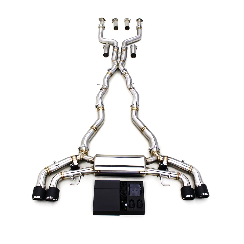 Factory Valvetronic System Catback Exhaust Pipe For BMW M8 F91 / F92 / F93 Lci 4.4T 2019-2024