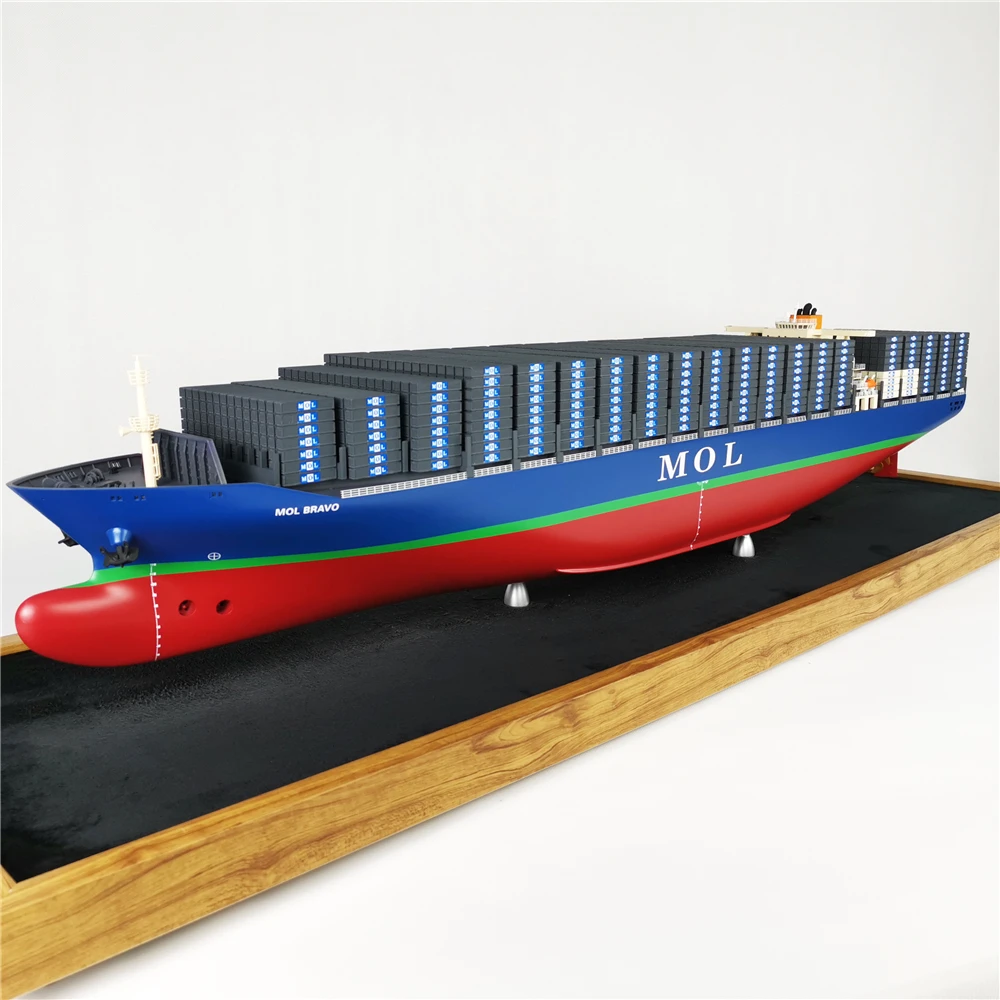 127cm MOL container ship Custom ship model gifts container ship Custom boat model O.A.S shipmodel