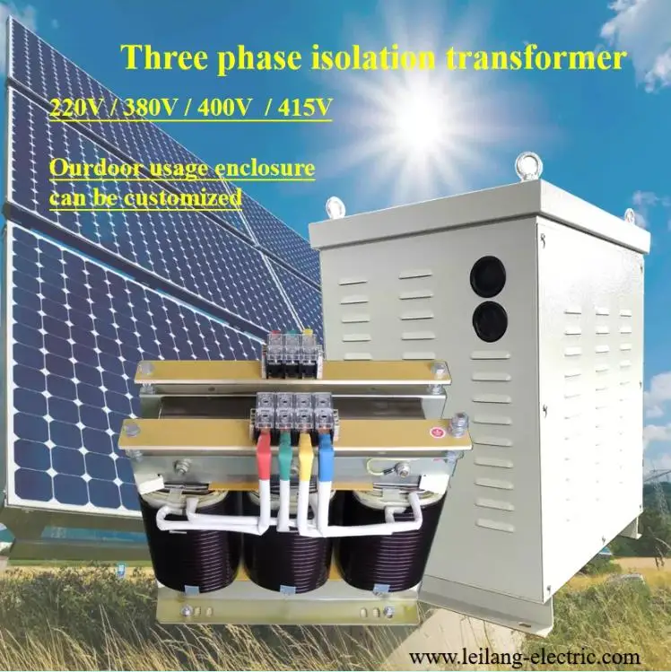 120KVA 3 Phase Isolation Transformer 380V 400V 415V 480V Step up Step Down Transformer for Solar System