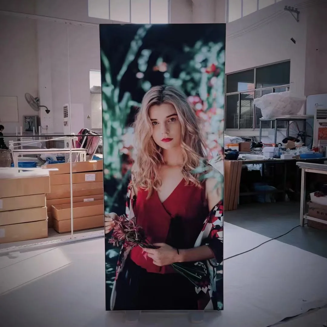 Custom Size logo Aluminum Frame LED Backlight Display Stand Background Trade Show Fabric Backdrop Led Backlit Seg Light Box