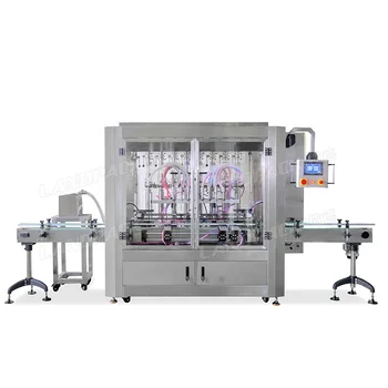 Full Automatic Body Cream Bottle Filling Capping Labeling Machine Lotion Cream Shampoo Liquid Filling Line for cosmetic industry