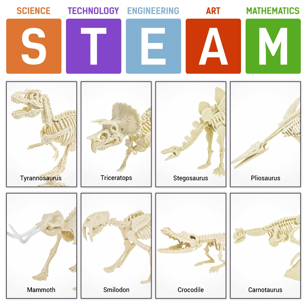 Пластиковая сборка, обучающая детская археологическая игрушка, саблезубый тигр, наборы для сборки