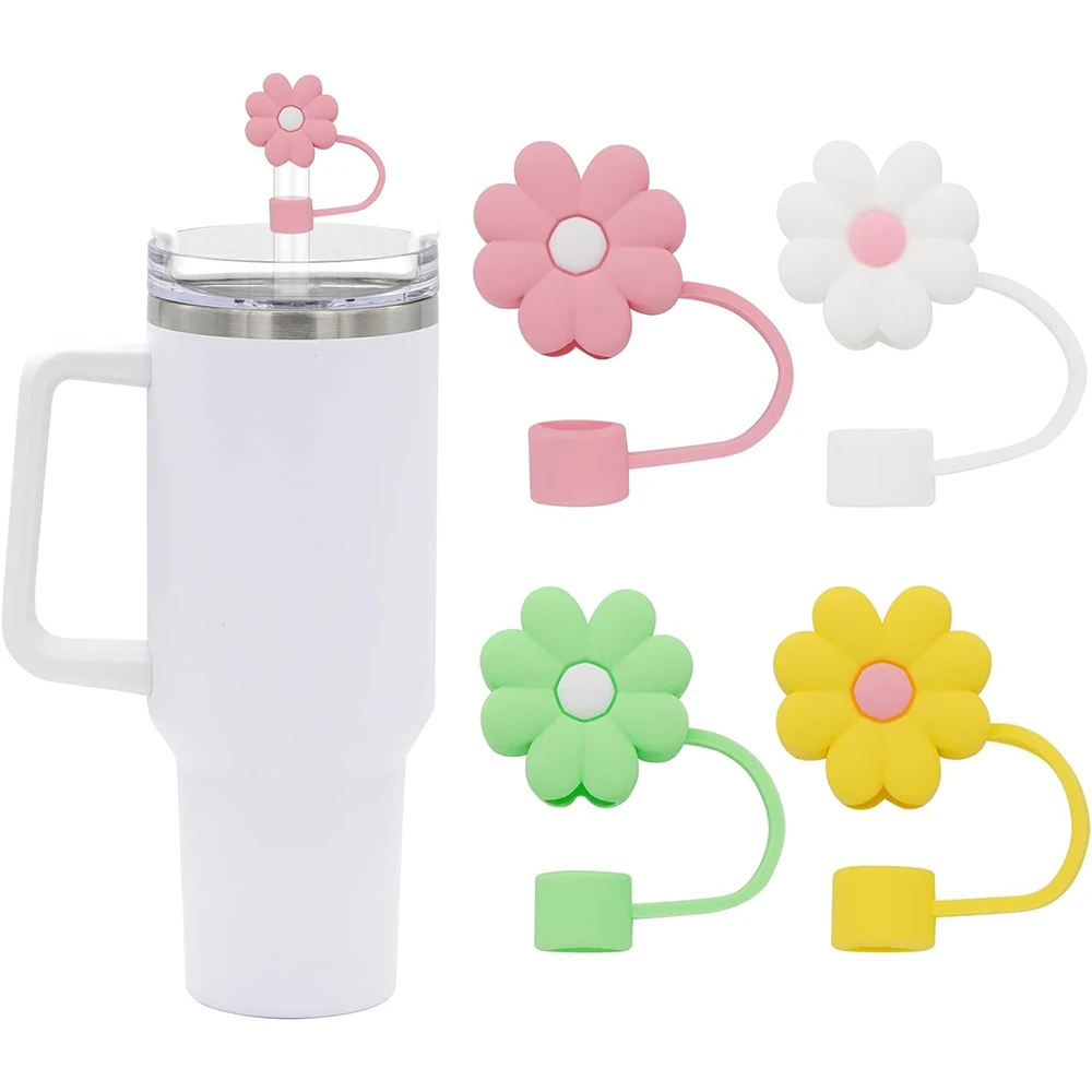 Süße Silikon-Strohhalm-Abdeckungen Für Stanley Tumbler – Staubschutz, Wiederverwendbar, Perfektes Geschenk Für Trinkflaschen-Fans