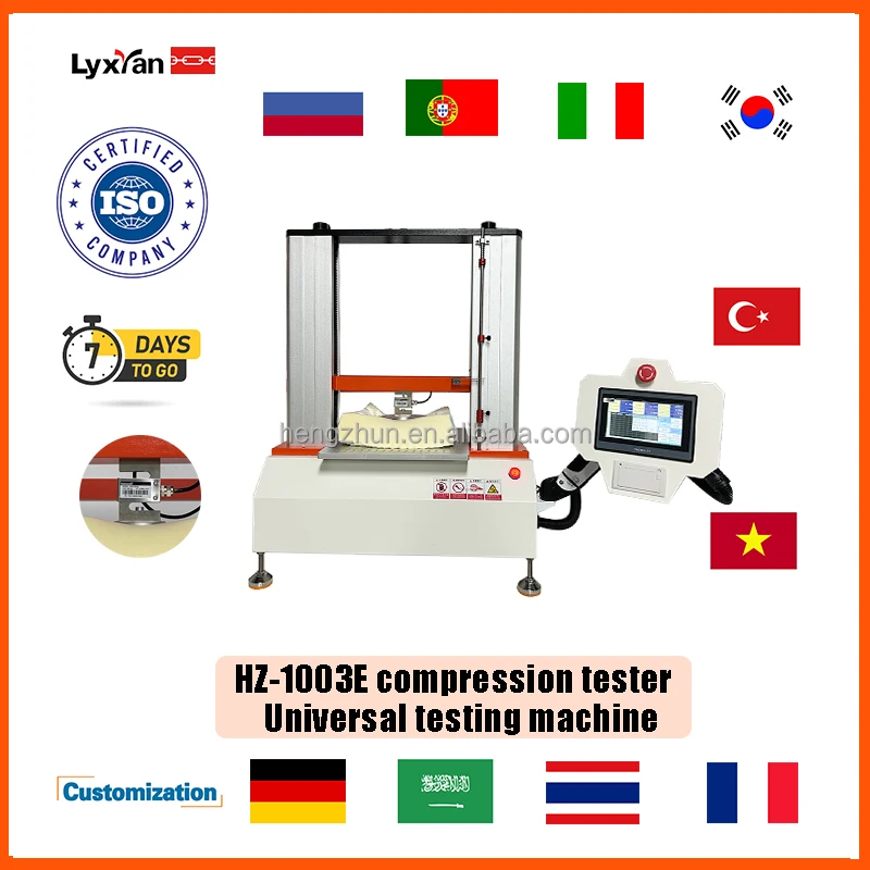 Lixian Flexible Cellular Polymeric Materials Foam Compression Hardness Testing Machine Equipment