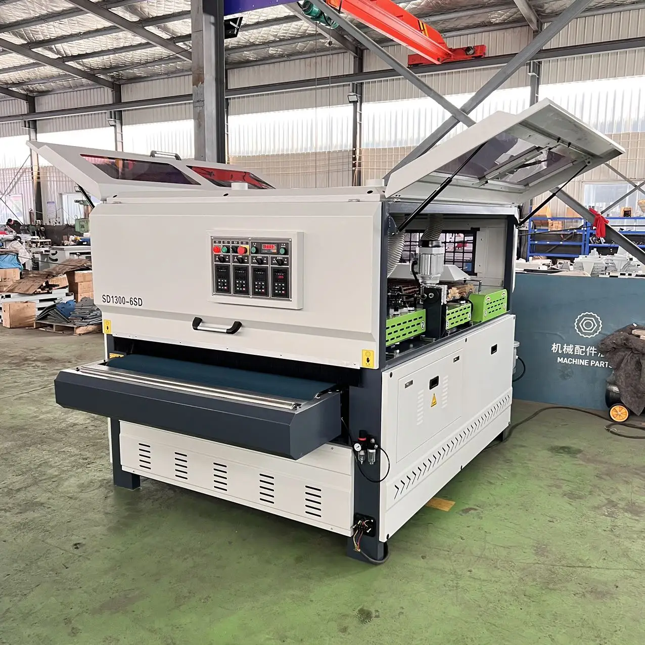 Woodworking Brush Sanding Machine Automatic Combination Door Cabinet Wood Disc Brush Polish Sanding Sander Machine