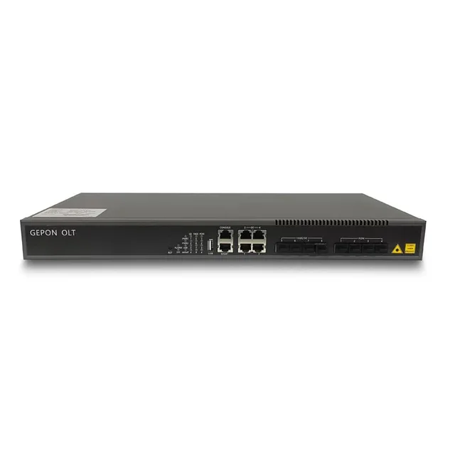 OLT ForJue Hong Mini 4-Pon Optical Line Terminal with 1.25G GEPON 1-Pon Layer 3 Features SFP Form Factor Fiber Optic Equipment