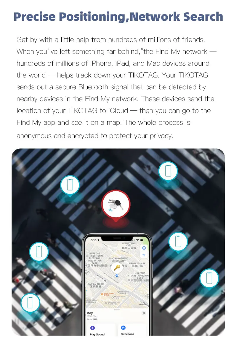 High Quality Key Finder Gps Device Car Alarm Tile Wallet Keys Alarm