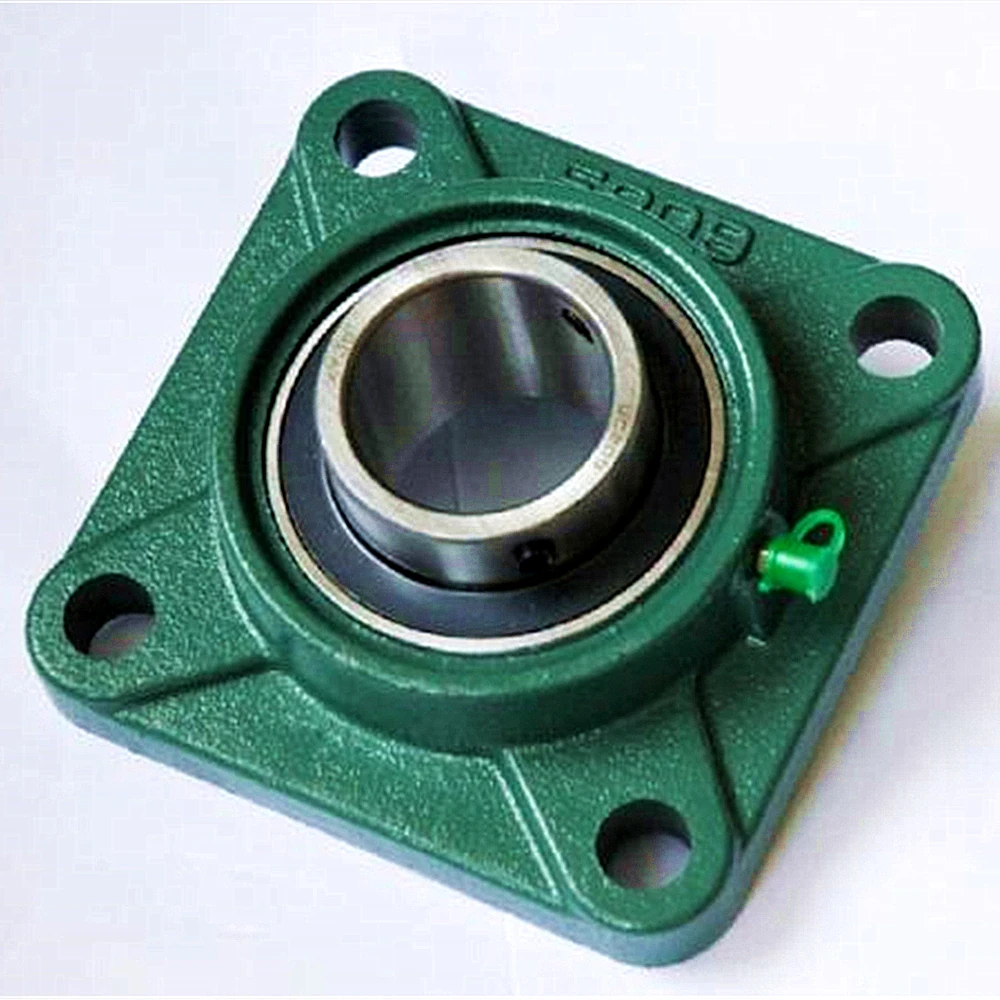 XIKE 2 Pcs UCF204-12 Bore 3/4" Pillow Block Square Flange Mounted Ball Bearings, Solid Cast Iron Base And Self Aligning Chrome Steel Sealed Bearings - View #2