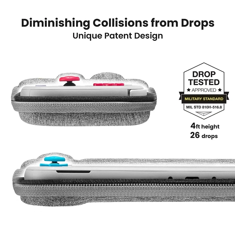 Nintendo Switch Lite Slim Protective Carrying Eva Case Travel Storage Switch Lite Sleeve With 10