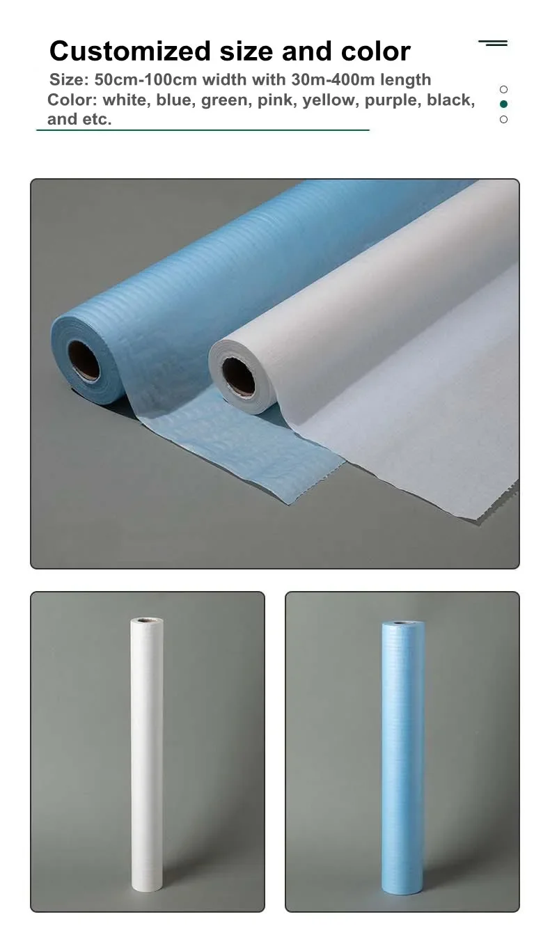 Medical Bed Sheet Roll Disposable Exam Table Cover Medical Paper Couch