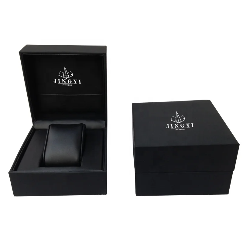 Black Luxury Pu Leather Watch Storage Packaging Gift Box Watch Box ...