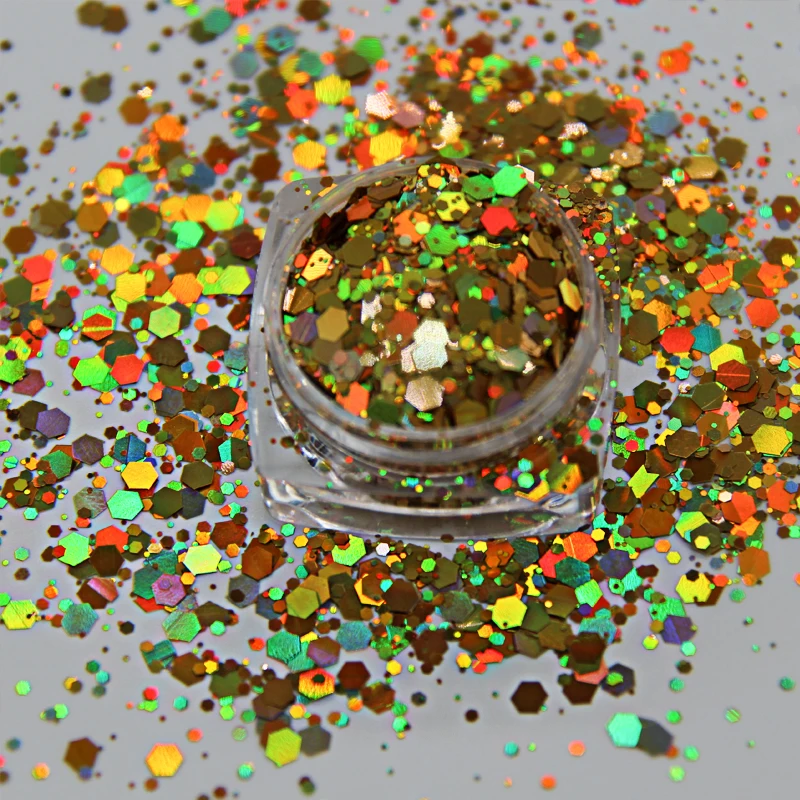 Bulk Wholesale Cosmetic Chunky Glitter Holographic Chunky Craft Glitter