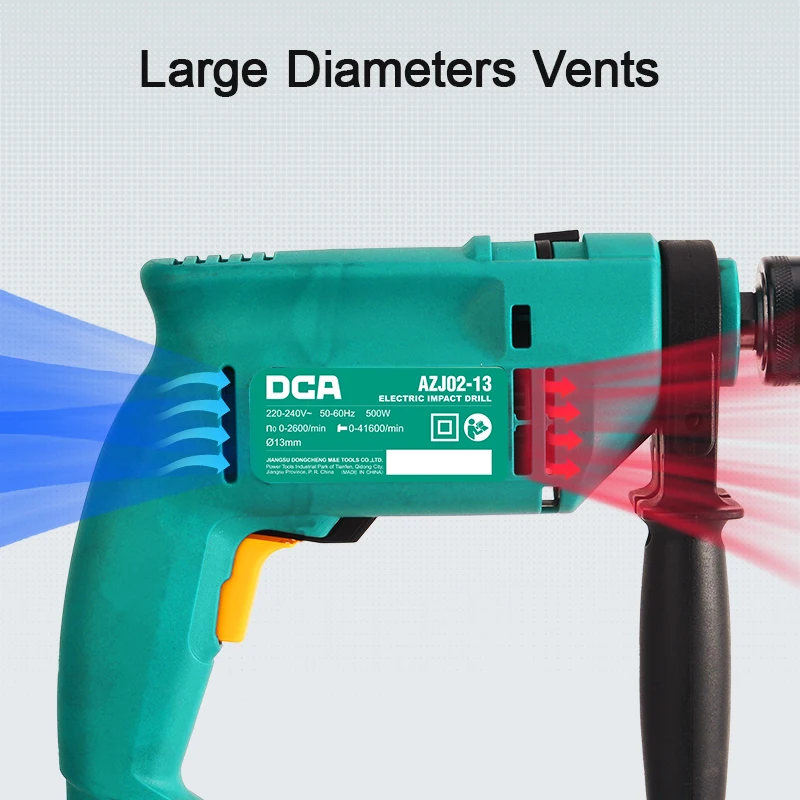 New Design Portable Drilling Machine Power Tools 500w 13mm Hand Drill Machine Electric Impact Hammer Drill