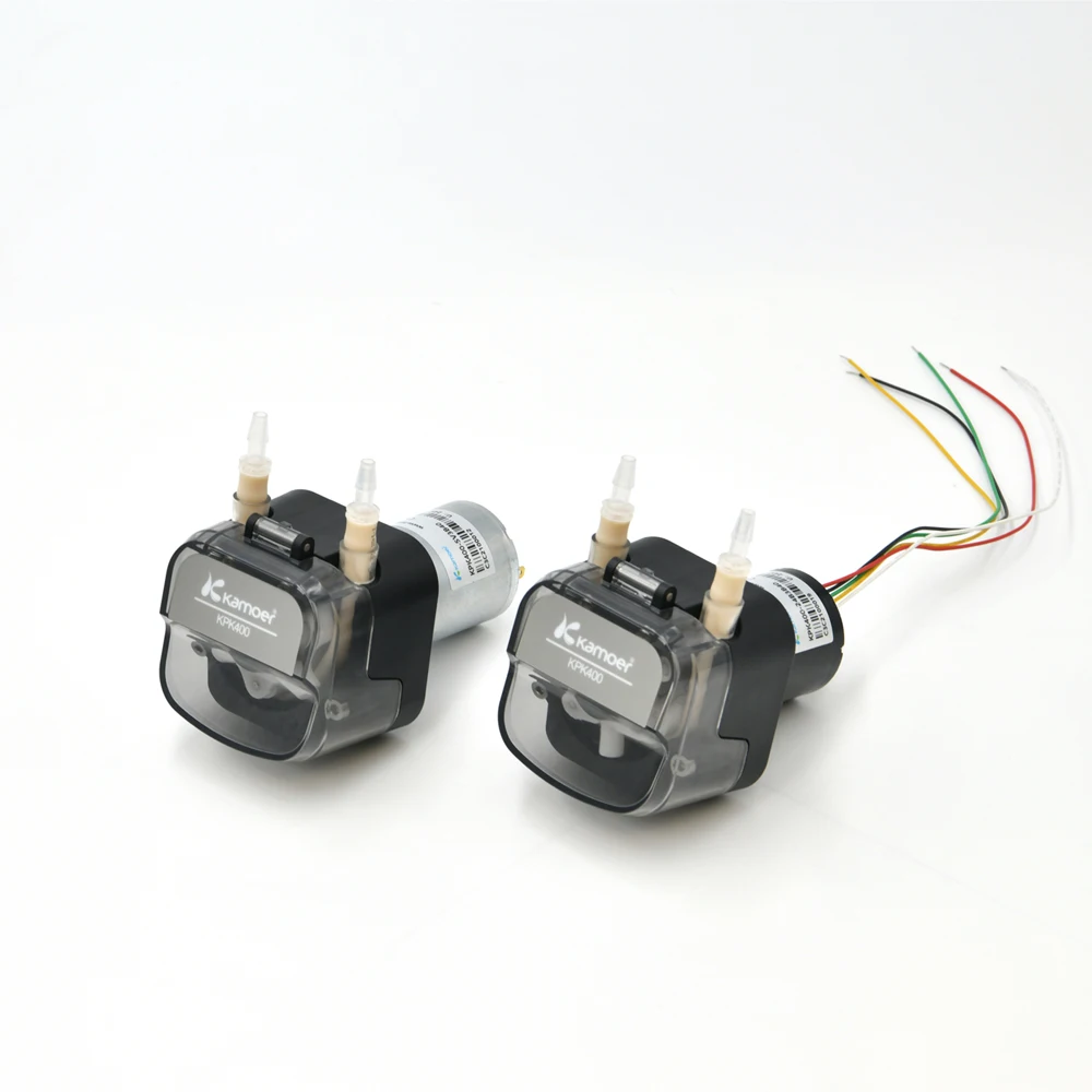 Produktbild von Kamoer KPK400 Peristaltikpumpe 12V – 360 Ml/min, BPT-Schlauch, 3 Rotoren, Für Dosierung Und Transfer