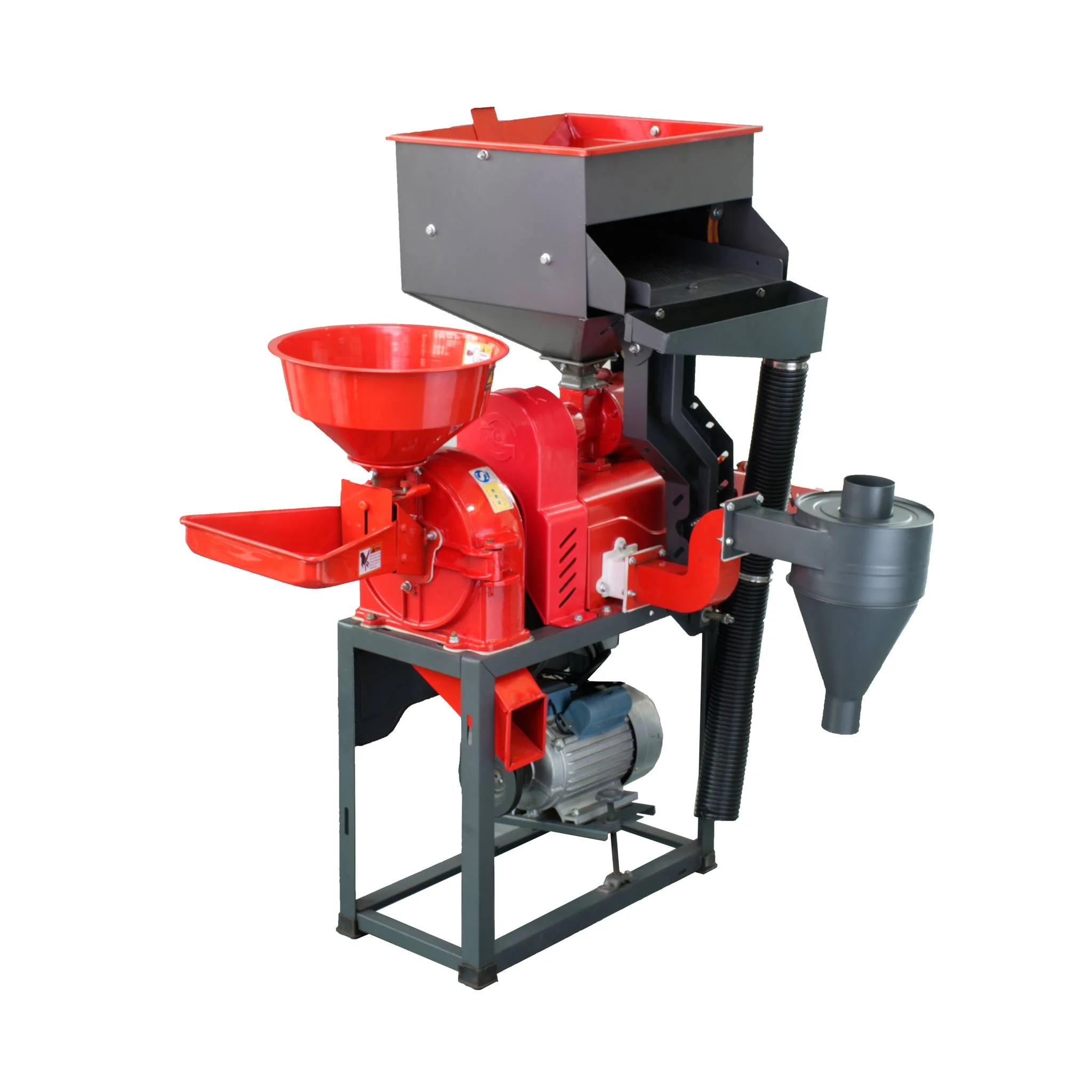 4in1 Complete Paddy to Rice Processing Machine 2 Vibrator Sieves Rice Milling Machines