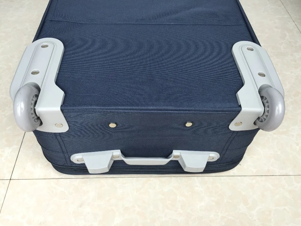 Factory OEM ODM 600D Polyester Upright Eva 3pcs Trolley Luggage Set