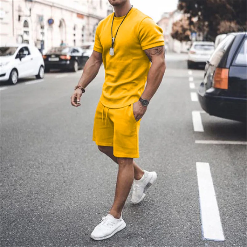 I maglioni da uomo europei e americani primaverili ed estivi si adattano a tute sportive casual, pantaloncini a maniche corte cross571_voghion.com