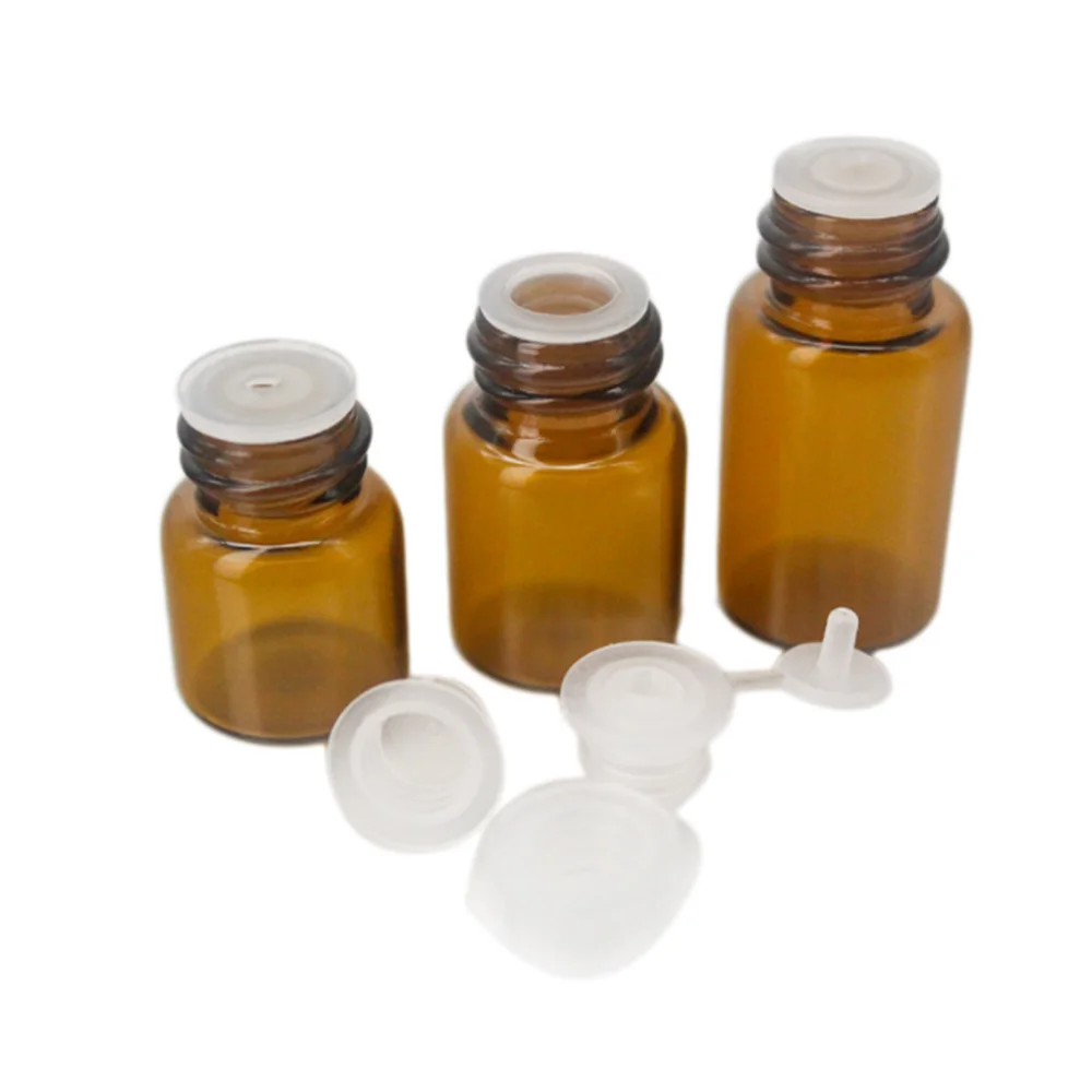 High Quality 1ml 2ml 3ml 5ml Mini Amber Glass Vials Sample Essential Oil Bottles Buy Essential 1131